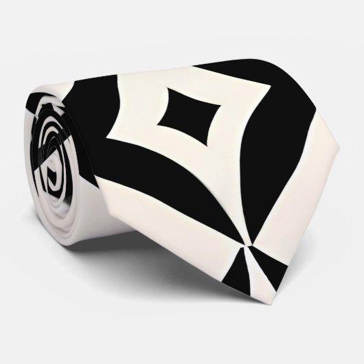 アラビア十字と菱形の幾何学的パターン ネクタイ (ロール)