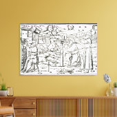 アラビア占星術師、イラストレーションのコピー キャンバスプリント (インサイチュ (リビング))