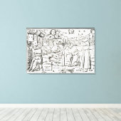 アラビア占星術師、イラストレーションのコピー キャンバスプリント (インサイチュ (ウッドフロア))