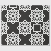 アラビア幾何学模様。アートデコ。イスラム。花 ラッピングペーパー (フラット)