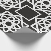 アラビア幾何学模様。アートデコ。イスラム。花 ラッピングペーパー (角)