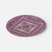 アラビア抽象芸術装飾東バロック ペーパープレート (アングル)