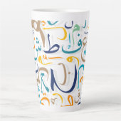アラビア文字コーヒーマグ カフェラテマグ (正面)