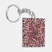 アラビア文字バラ キーホルダー (正面左)