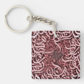 アラビア文字バラ キーホルダー (正面)