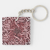 アラビア文字バラ キーホルダー (裏面)