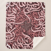 アラビア文字バラ シェルパブランケット (正面)