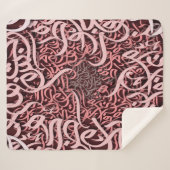 アラビア文字バラ シェルパブランケット (正面(横))