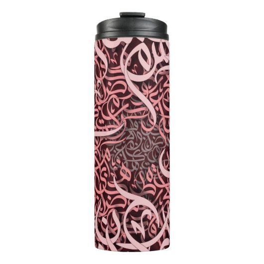 アラビア文字バラ タンブラー (正面)