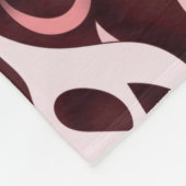 アラビア文字バラ フリースブランケット (角)