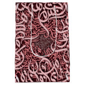 アラビア文字バラ ミディアムペーパーバッグ (裏面)