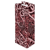 アラビア文字バラ ワインギフトバッグ (裏面アングル)