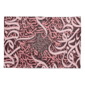 アラビア文字バラ 枕カバー (裏面)