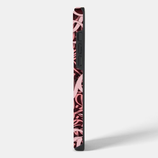 アラビア文字バラ iPhoneケース (左側面)