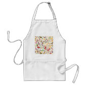 アラビア文字パターモダンン書 スタンダードエプロン (正面)