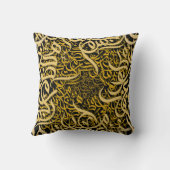 アラビア文字金ゴールド クッション (裏面)