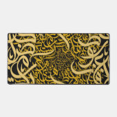 アラビア文字金ゴールド デスクマット (正面)