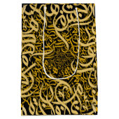 アラビア文字金ゴールド ミディアムペーパーバッグ (裏面)