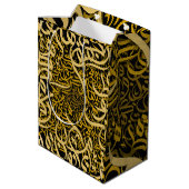アラビア文字金ゴールド ミディアムペーパーバッグ (裏面アングル)