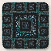 アラビア文字 コースター (正面)