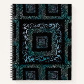 アラビア文字（四角） ノートブック (正面)