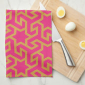 アラビア星型模様 キッチンタオル (四つ折り)