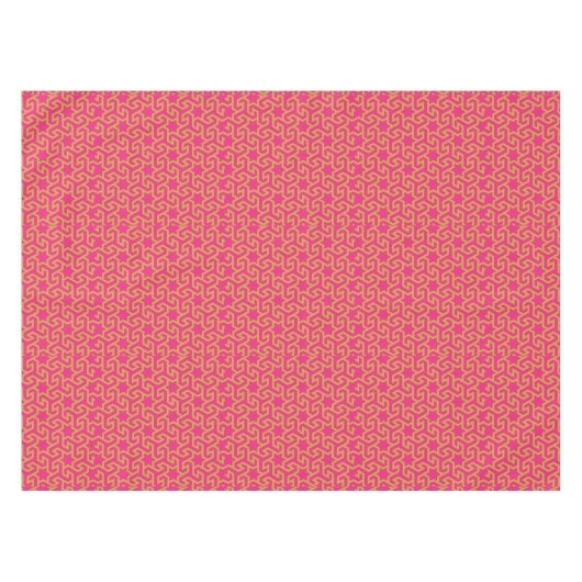 アラビア星形パターン テーブルクロス (正面(横))