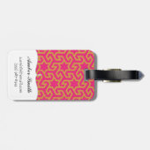 アラビア星形パターン ラゲッジタグ (裏面横)