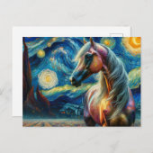 アラビア星空の夜バンゴッホ葉書 ポストカード (正面/裏面)