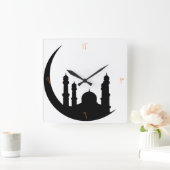 アラビア時計 スクエア壁時計 (ホーム)