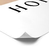 アラビア書道で希望Bohoスタイルウォールアート ポスター (角)