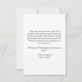 アラビア書道のカディジャ名， خديجة サンキューカード (裏面)