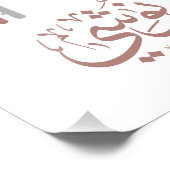 アラビア書道のヌシ、私の名前アラビア語のTyp フォトプリント (角)