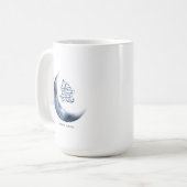 アラビア書道のラマダン・ムバラクرمضان مبارك コーヒーマグカップ (正面左)