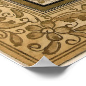 アラビア書道の能力のIjazah卒業証書 ポスター (角)