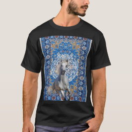 アラビア書道の馬 Tシャツ