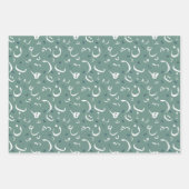 アラビア書道パターン ラッピングペーパーシート (正面3)