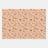 アラビア書道パターン ラッピングペーパーシート (正面2)