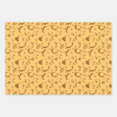 アラビア書道パターン ラッピングペーパーシート (正面)