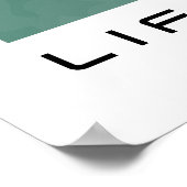 アラビア書道ミニマリストの生活 ポスター (角)