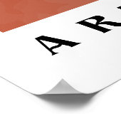 アラビア書道ミニマル芸術 ポスター (角)