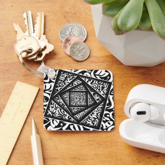 アラビア書道3D キーホルダー (デスク)