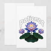 アラビア書道 サブル 忍耐 - ゼン ロータス フロー 招待状 (正面/裏面)