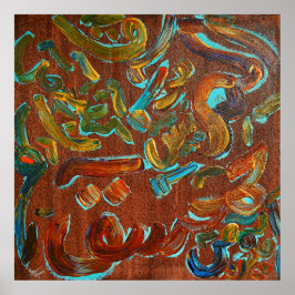 アラビア書道Loh E Qurani ポスター