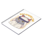 アラビア服を着たムスリムな漫画キャット ノートブック (左側)