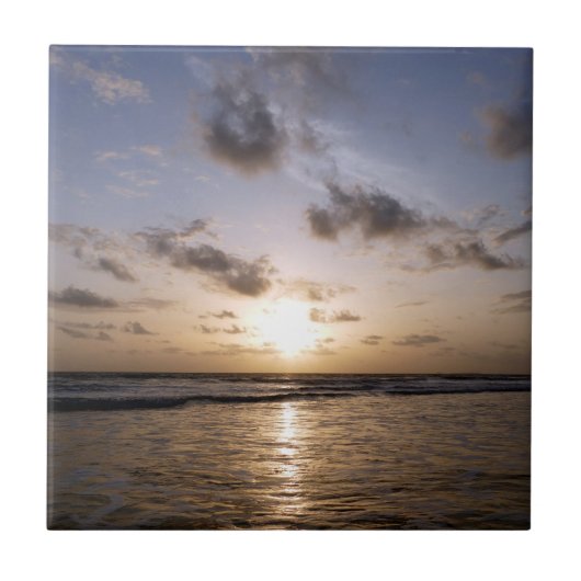 アラビア海の夕日 タイル (正面)