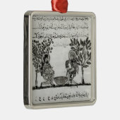 アラビア版から鉛を、ページ作ること メタルオーナメント (右)