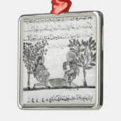 アラビア版から鉛を、ページ作ること メタルオーナメント (左)