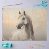 アラビア絵を描馬の動揺して切り離 薄葉紙 (クラフト)