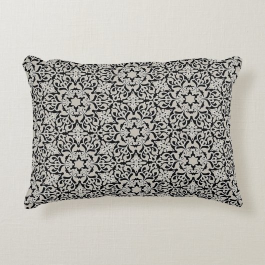 アラビア花パターン アクセントクッション (正面)